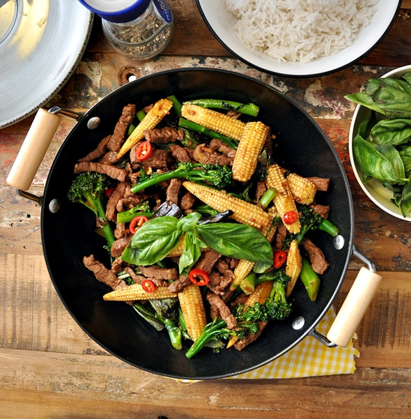 Thai Stirfry Recipes
 Thai Beef Ve ables & Basil Stir Fry Fuss Free Cooking