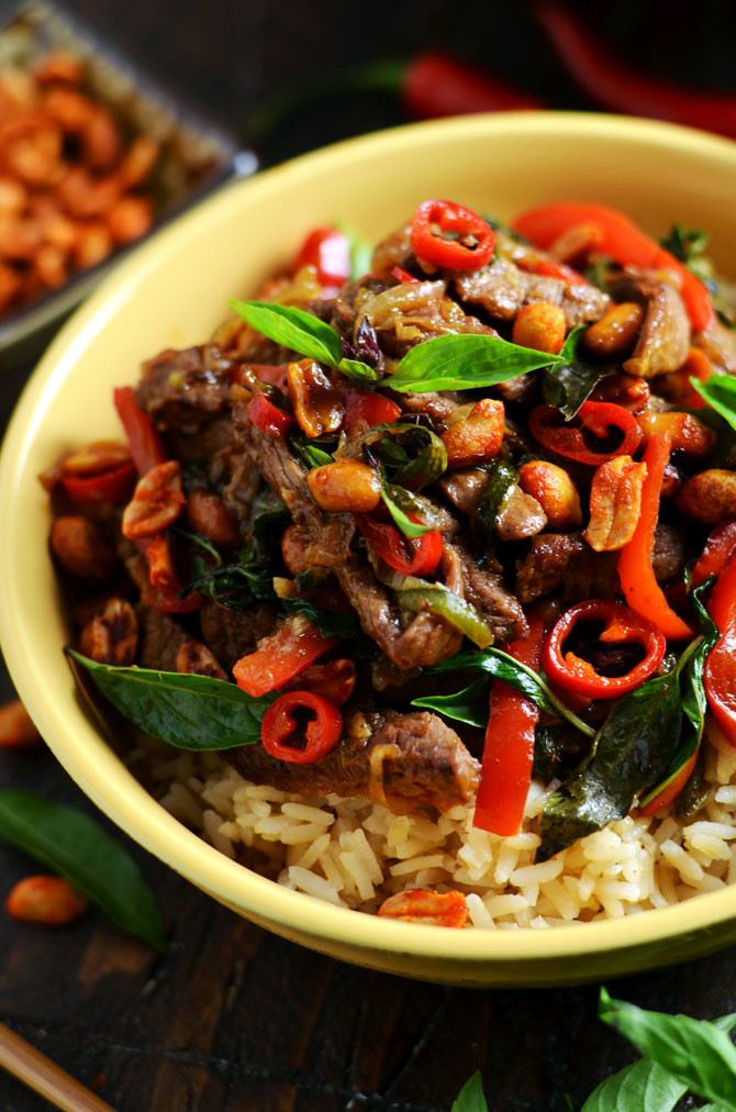 Thai Stirfry Recipes
 30 Minute Thai Beef Stir Fry with Sriracha Roasted Peanuts