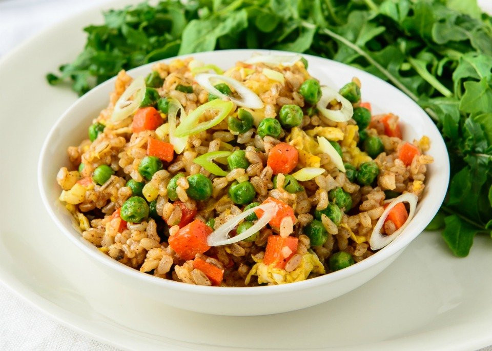 Thai Vegetable Fried Rice Recipe
 Thai Style Ve arian Satay Fried Rice With Egg Recipe