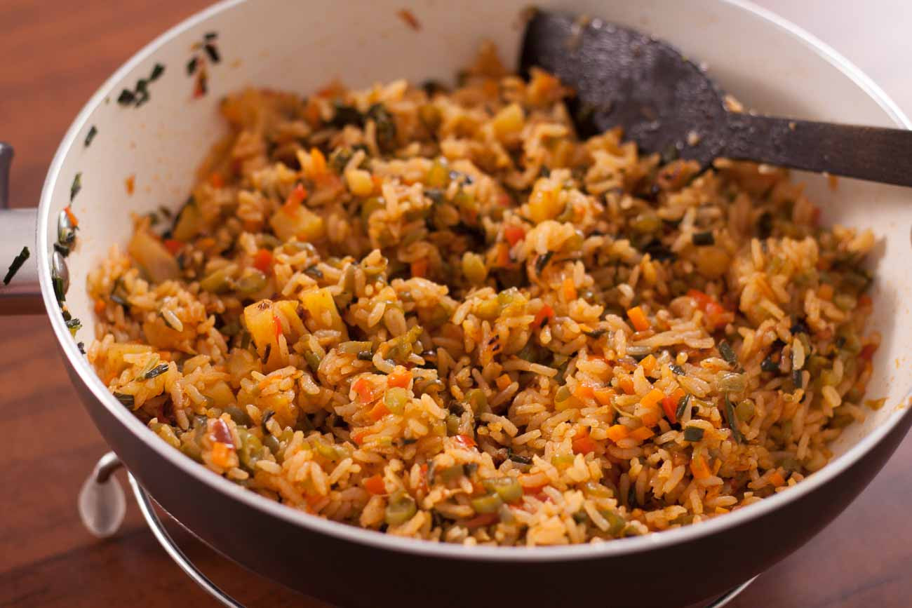 Thai Vegetable Fried Rice Recipe
 Thai Basil Ve arian Fried Rice With Pineapple and Spicy