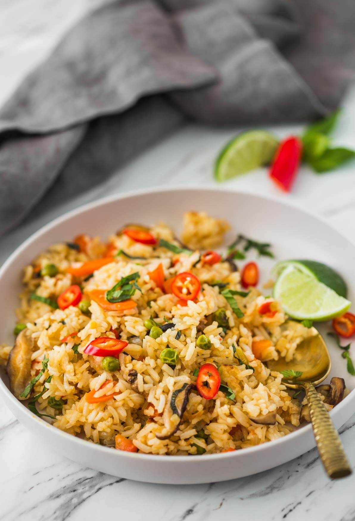Thai Vegetable Fried Rice Recipe
 Ve able Thai Fried Rice Recipe
