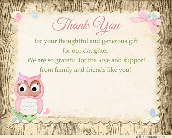 Thank You Baby Quotes
 Baby Shower Thank You Card Verse Ideas Shower Party