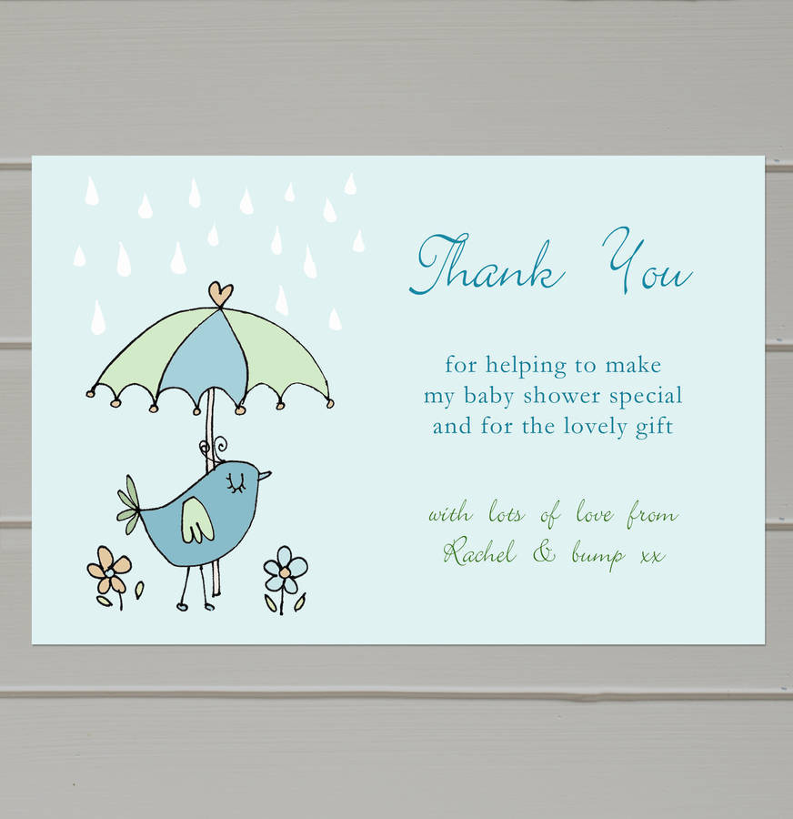 Thank You Baby Quotes
 personalised baby shower thank you cards by molly moo