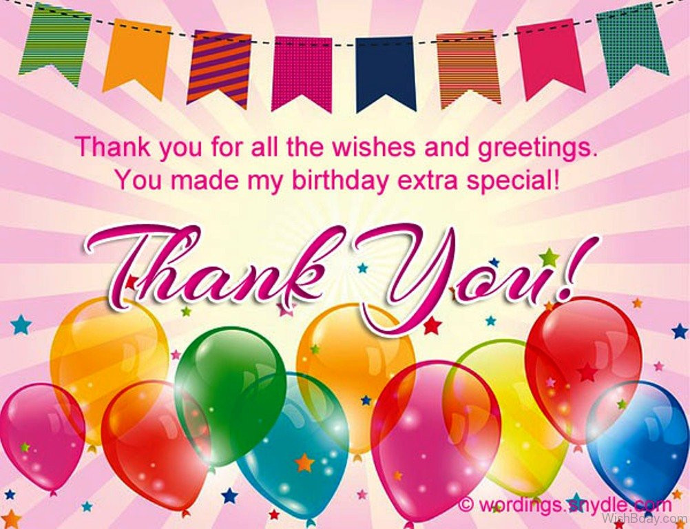 Thank You For All The Birthday Wishes
 43 Thank You For The Birthday Wishes