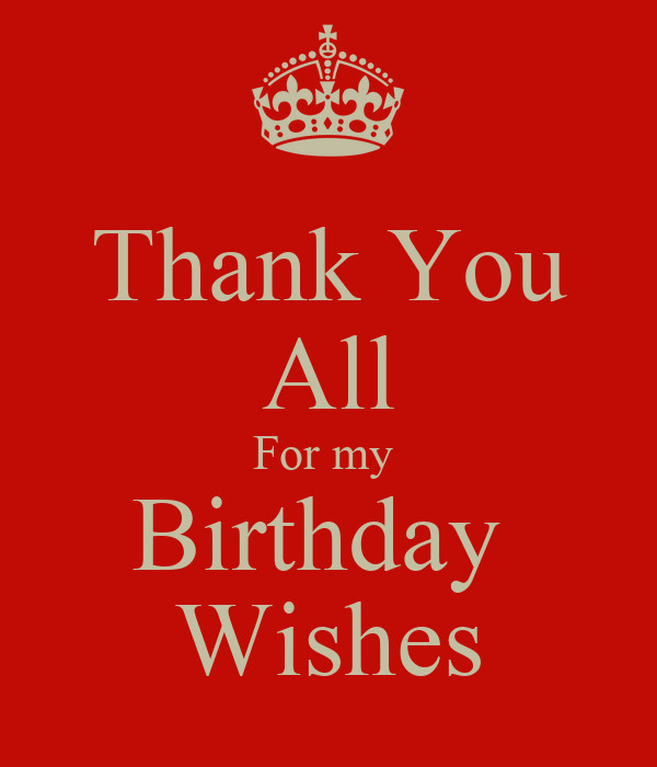 Thank You For All The Birthday Wishes
 Thank You All For my Birthday Wishes Poster Julie