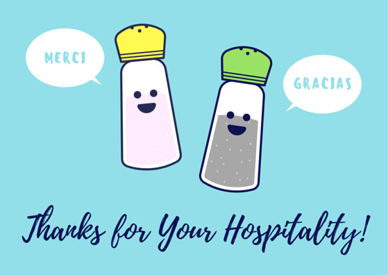 Thank You For Your Hospitality Gift Ideas
 Hospitality Thank You Cards