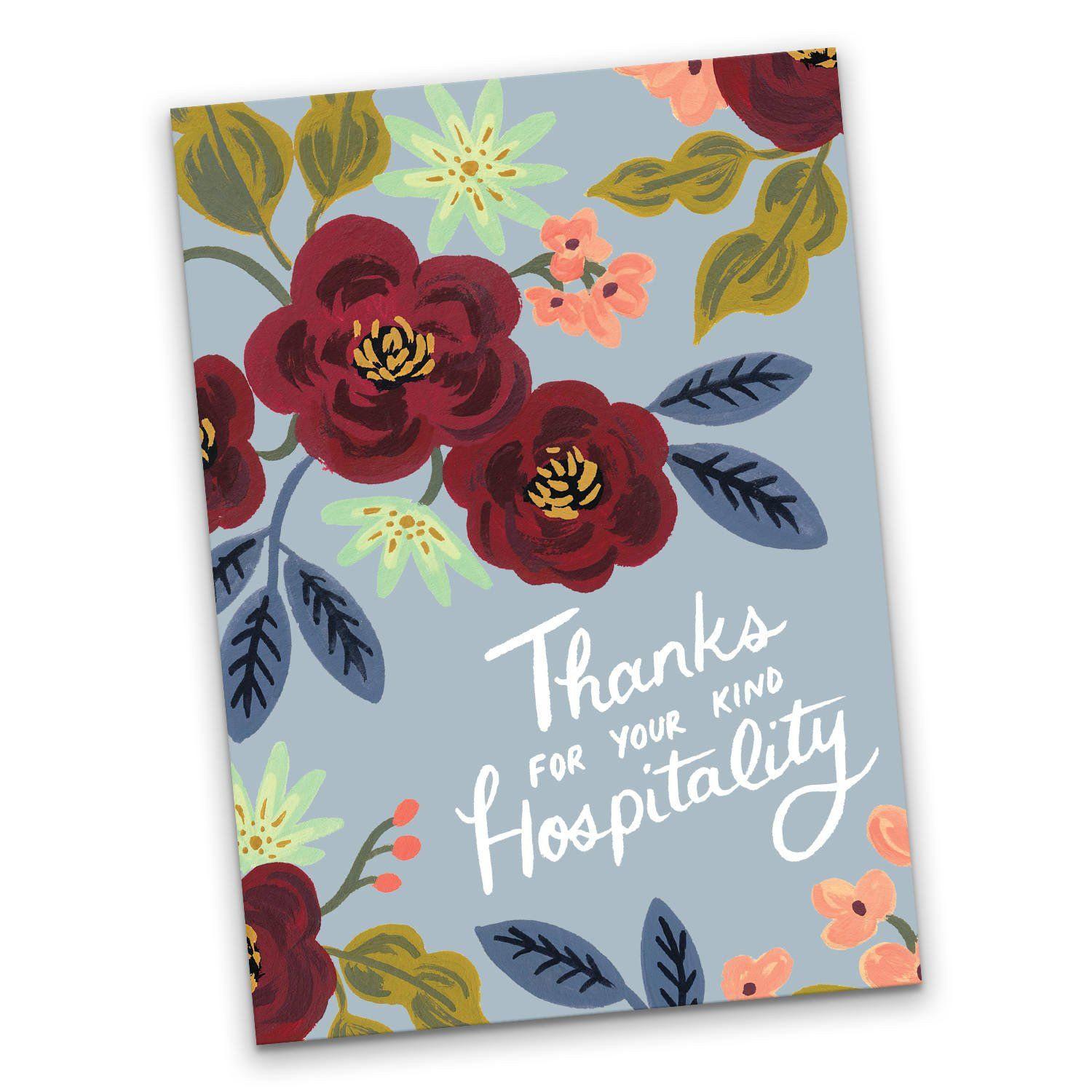 Thank You For Your Hospitality Gift Ideas
 Thanks For Your Kind Hospitality Greeting Card
