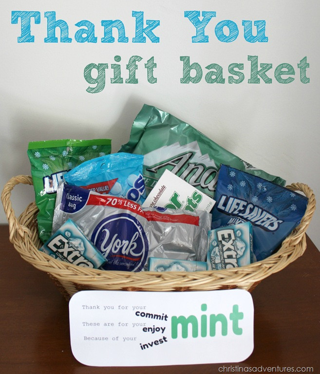 Thank You Gift Delivery Ideas
 Thank you t basket Christinas Adventures