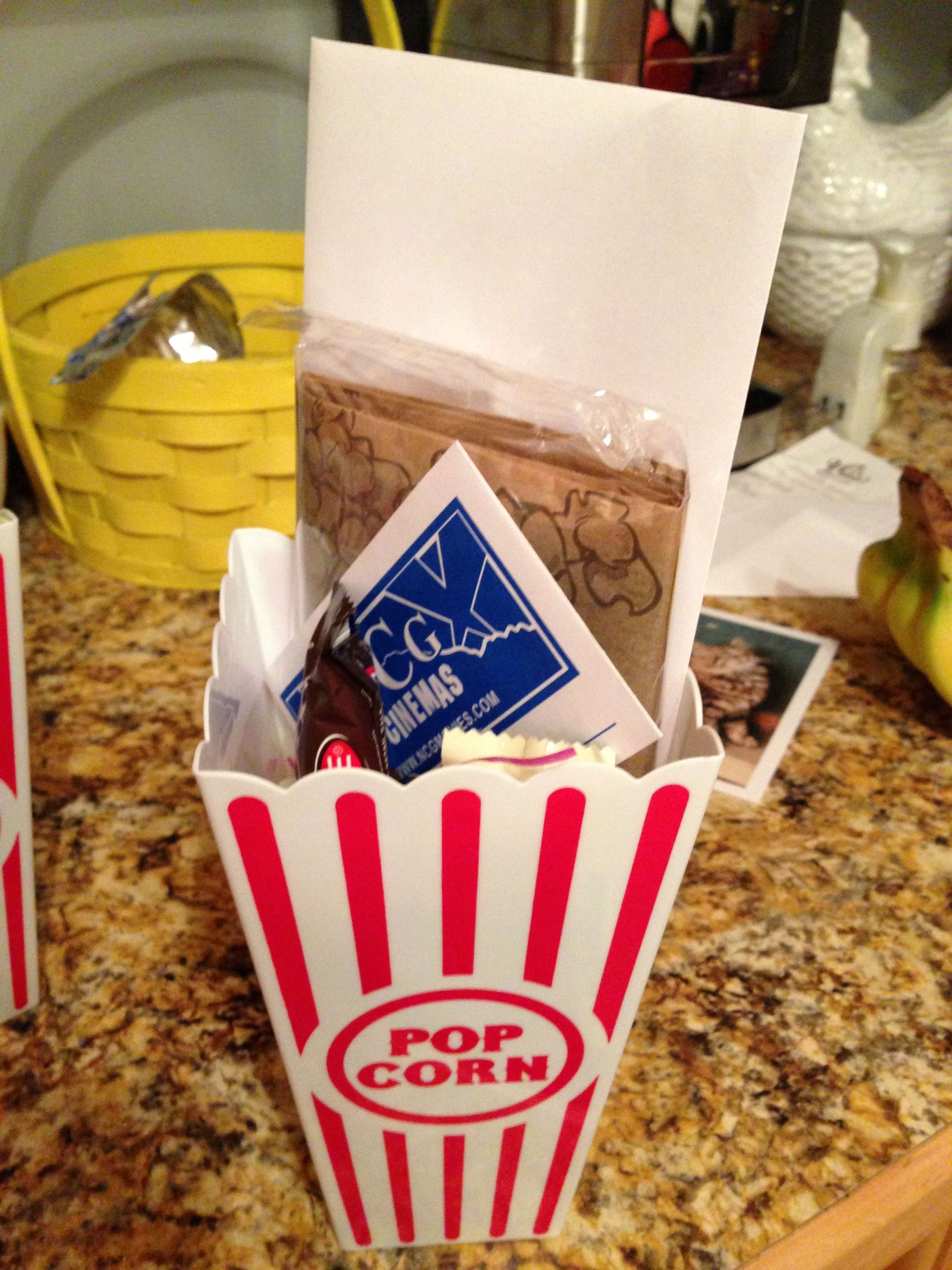 Thank You Gift Ideas For Real Estate Agent
 Movie Thank You t movie t card popcorn& some