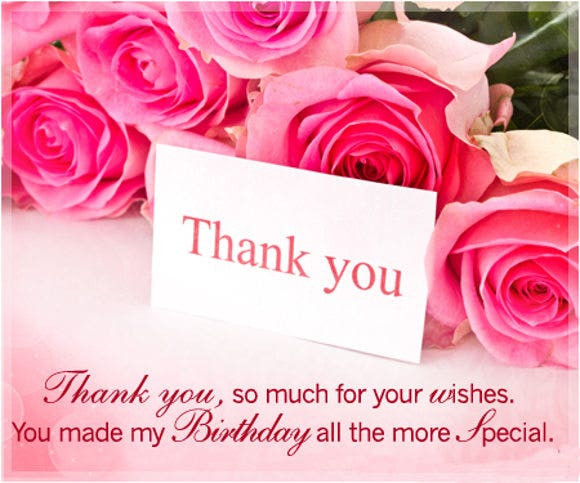 Thank You Images For Birthday Wishes
 Thank You Card Templates Free Sample Example Format