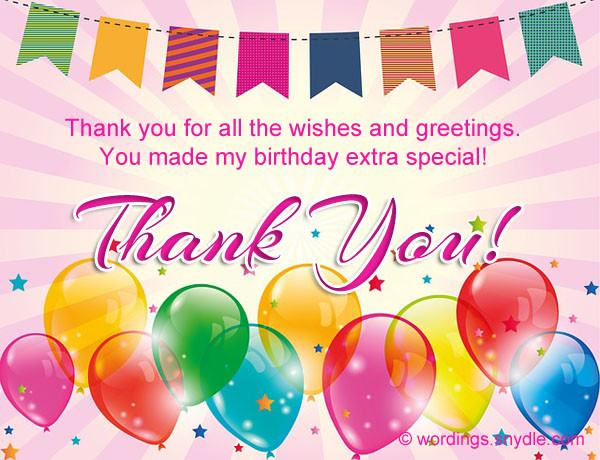 Thank You Messages For Birthday Wishes
 How To Say Thank You For Birthday Wishes – Wordings and