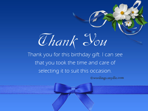 Thank You Notes For Birthday Gift
 Thank You Notes for Gifts – Wordings and Messages