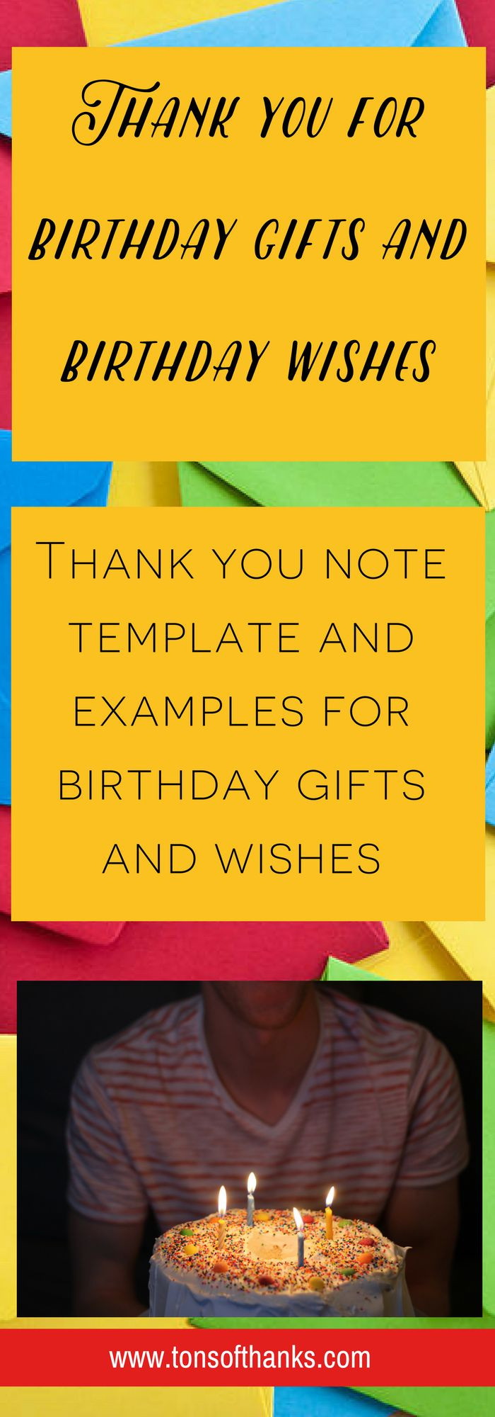 Thank You Notes For Birthday Gift
 36 best ideas about Thank you note ideas on Pinterest