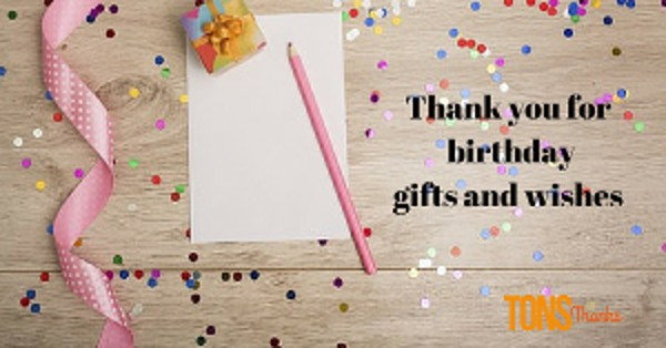 Thank You Notes For Birthday Gift
 Thank you for birthday ts and wishes examples