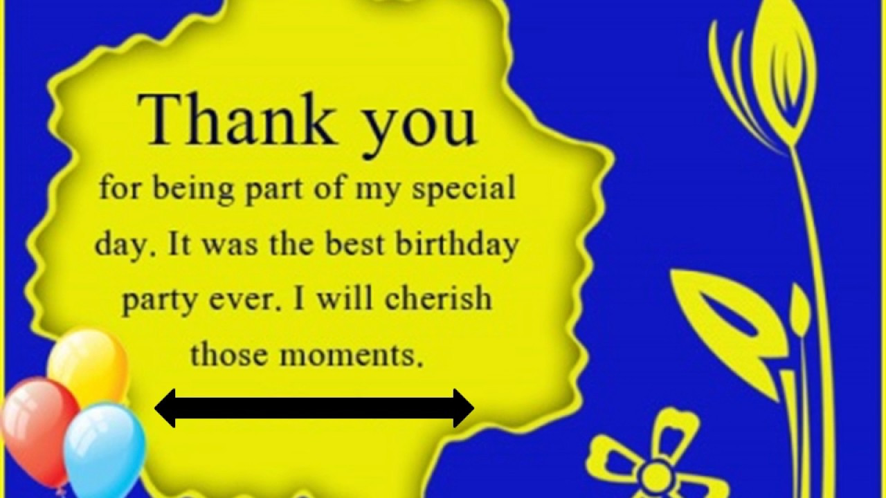 Thanking Someone For Birthday Wishes
 Birthday Thank You Messages Quotes Saying Thank You for