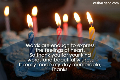 Thanking Someone For Birthday Wishes
 Thank You For Birthday Wishes Quotes QuotesGram