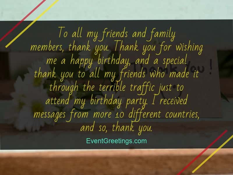 Thanking Someone For Birthday Wishes
 Thank You Messages for Birthday Wishes – Quotes And Notes