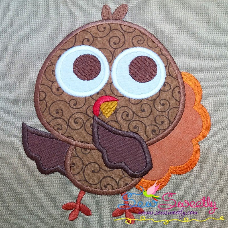 Thanksgiving Applique Design
 Turkey Machine Applique Embroidery Design