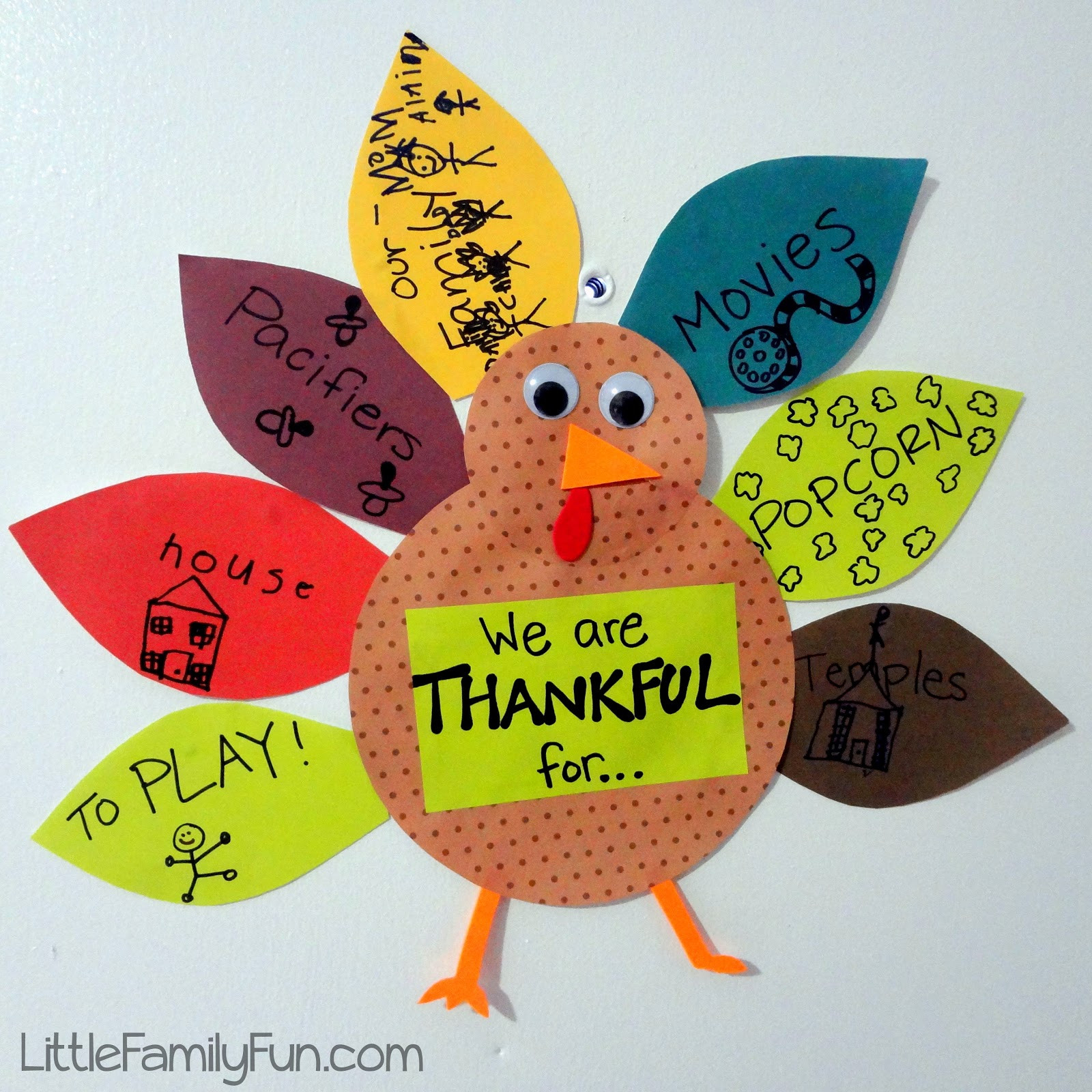 Thanksgiving Craft Ideas
 Gratitude Turkey 2012 Thanksgiving Tradition