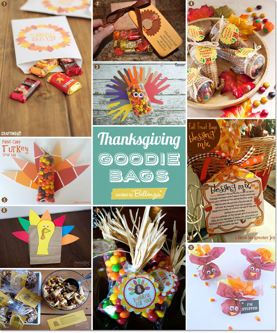 Thanksgiving Gift Bag Ideas
 Thanksgiving Goo Bags You Can Craft as Party Favors