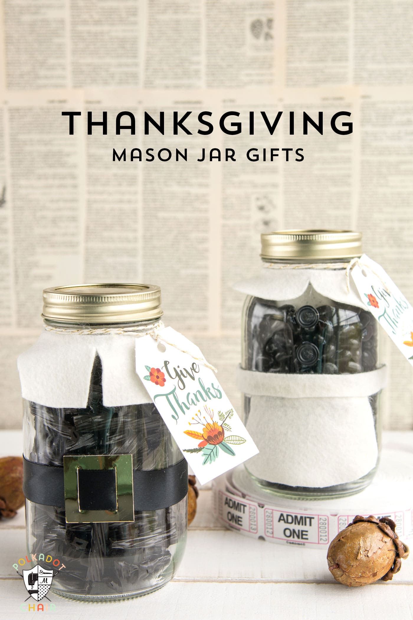 Thanksgiving Gift Ideas For The Family
 Thanksgiving Mason Jar Gift Idea The Polka Dot Chair