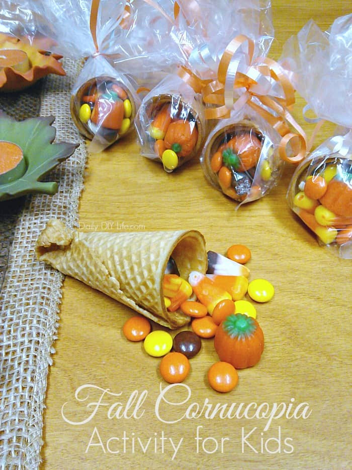 Thanksgiving Gifts For Children
 Fall Cornucopia Activity for the kids Great for Gifts