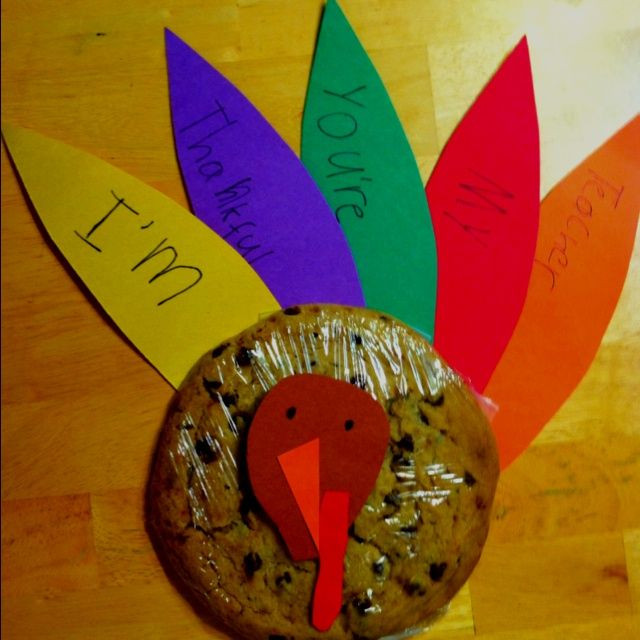 Thanksgiving Gifts For Children
 Thanksgiving Craft from the heart Turkey Cookie The