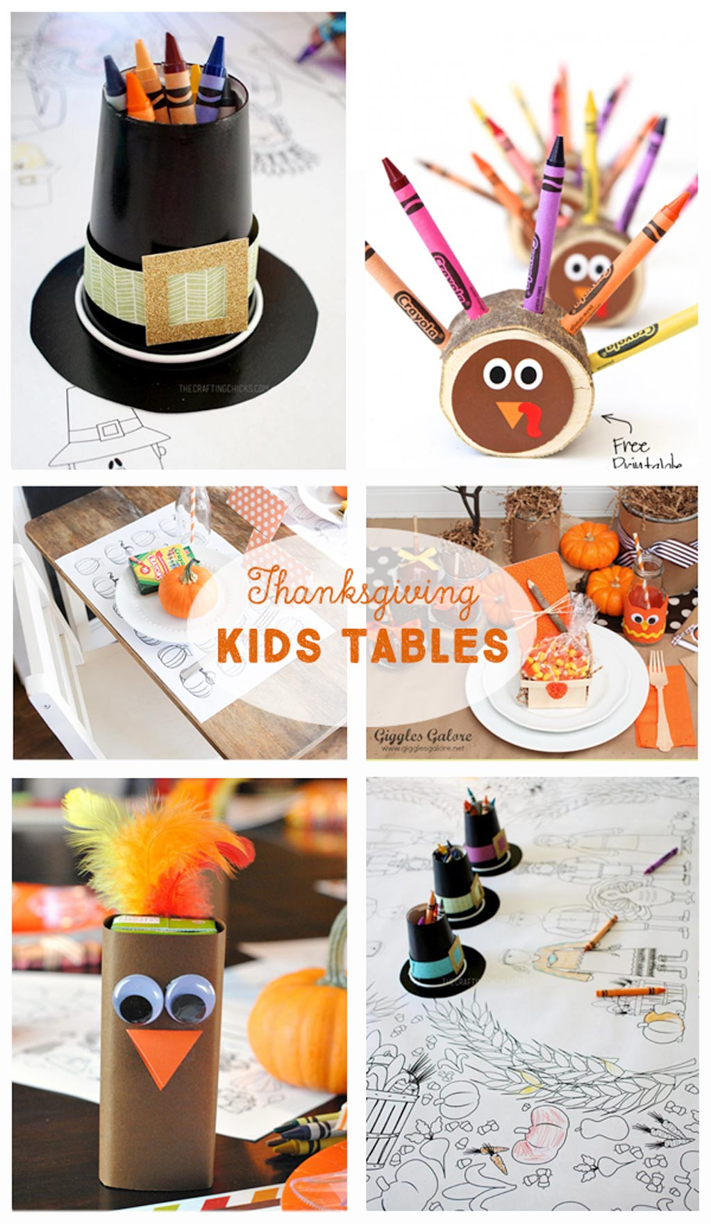 Thanksgiving Kids Table
 DIY Thanksgiving Tablescapes The Crafting Chicks