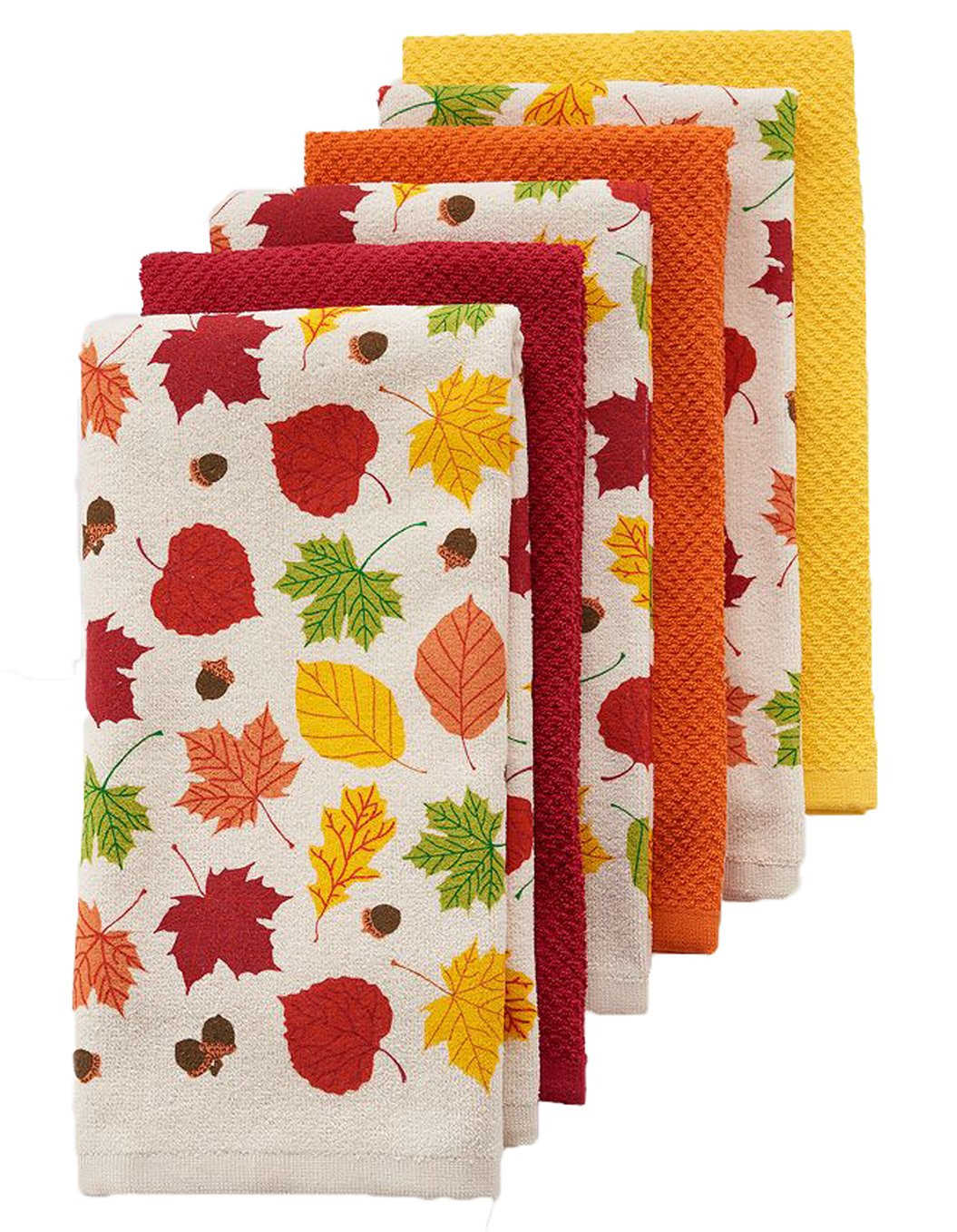 Thanksgiving Kitchen Towels
 Thanksgiving Leaves Kitchen Towels