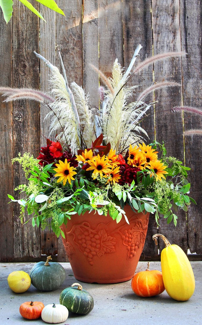 Thanksgiving Outdoor Decorations
 DIY Fall & Thanksgiving Decorations Planter So Easy  A