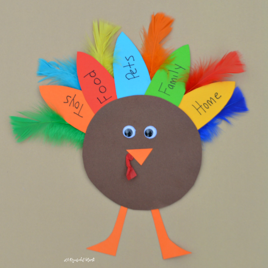 Thanksgiving Preschool Crafts
 Thankful Turkey Kid Craft and Book The Resourceful Mama