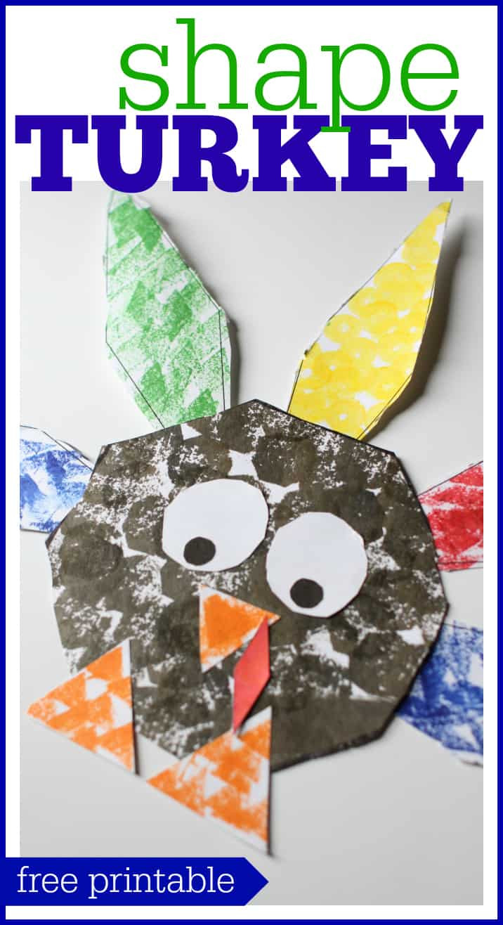 Thanksgiving Preschool Crafts
 Shape Turkey for Preschoolers I Can Teach My Child