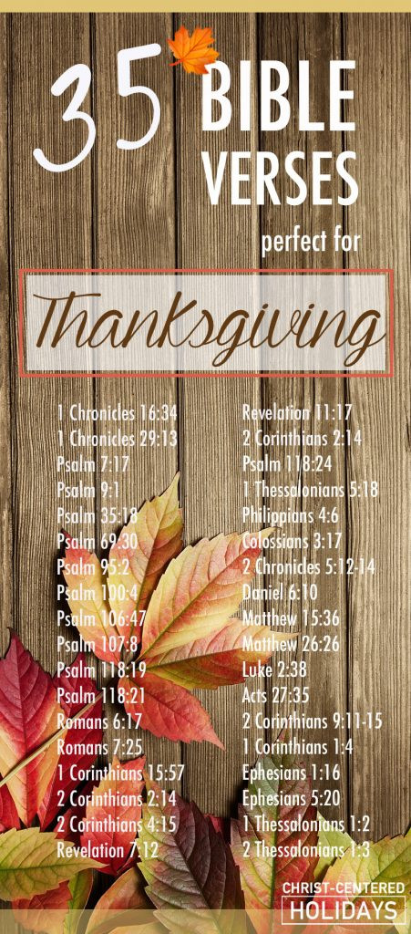 Thanksgiving Quotes Bible
 35 Awesome Thanksgiving Bible Verses to with Your