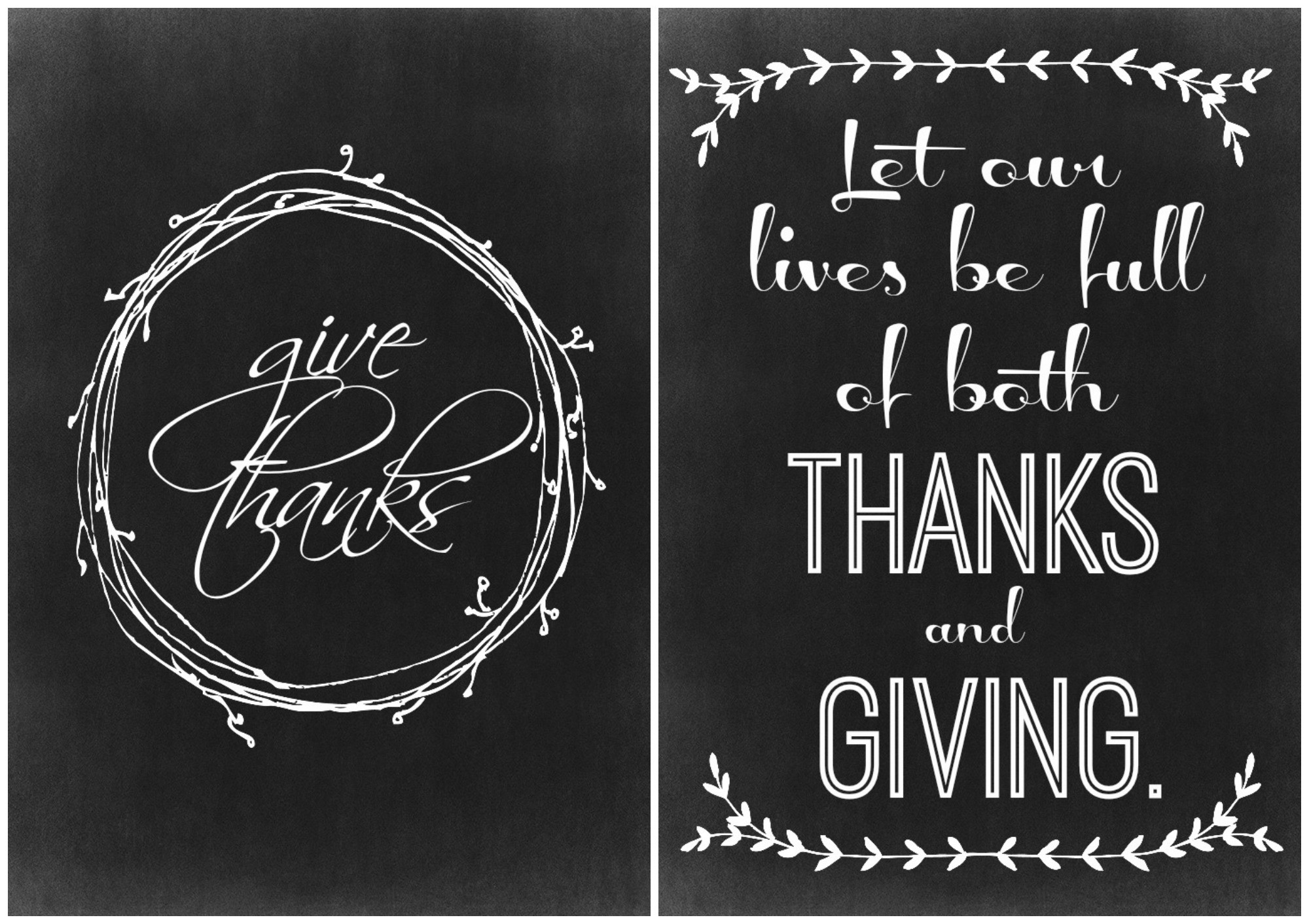 Thanksgiving Quotes Board
 Two Thanksgiving Chalkboard Printables The Crazy Craft Lady