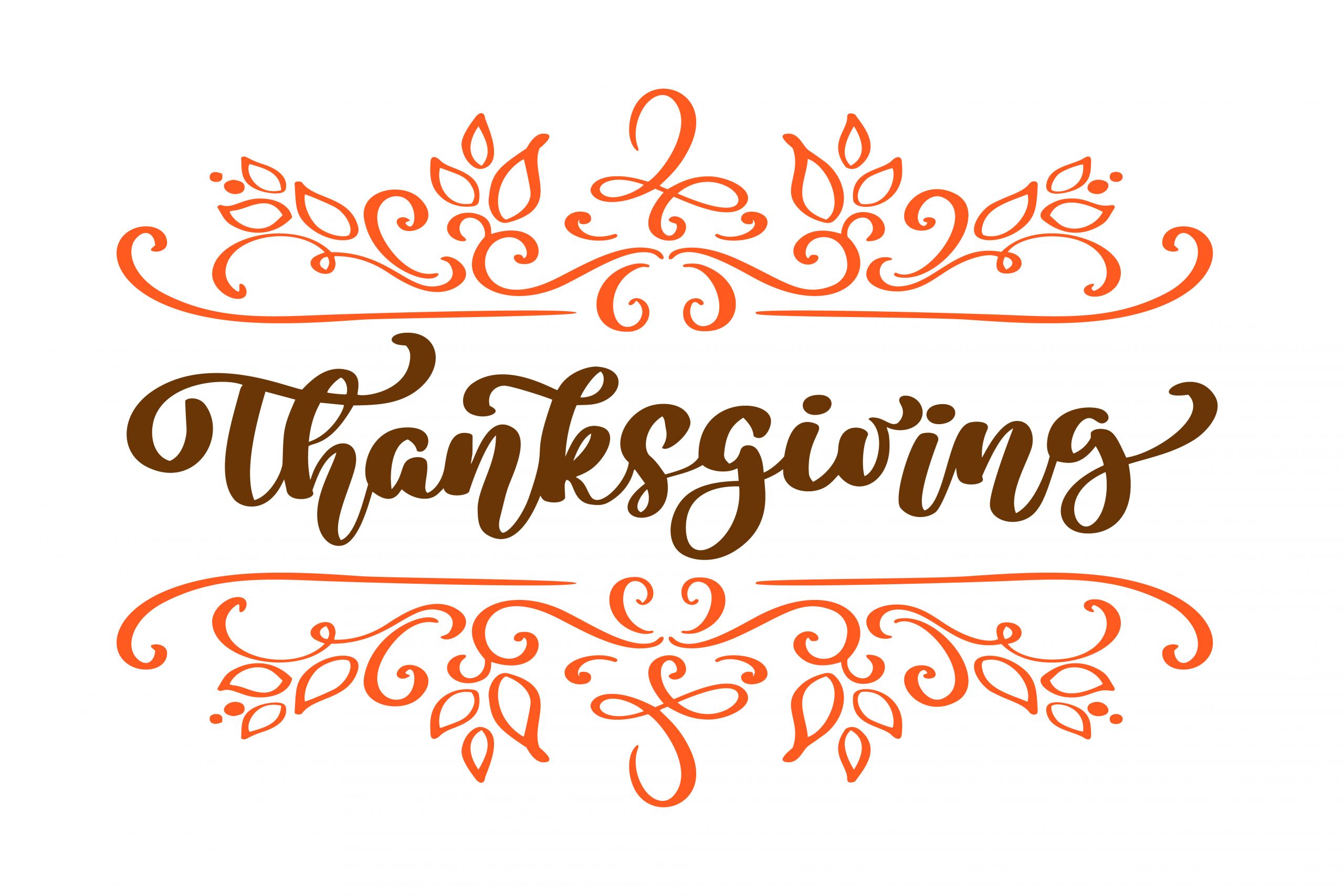 Thanksgiving Quotes Calligraphy
 Happy Thanksgiving Calligraphy Text vector Illustrated