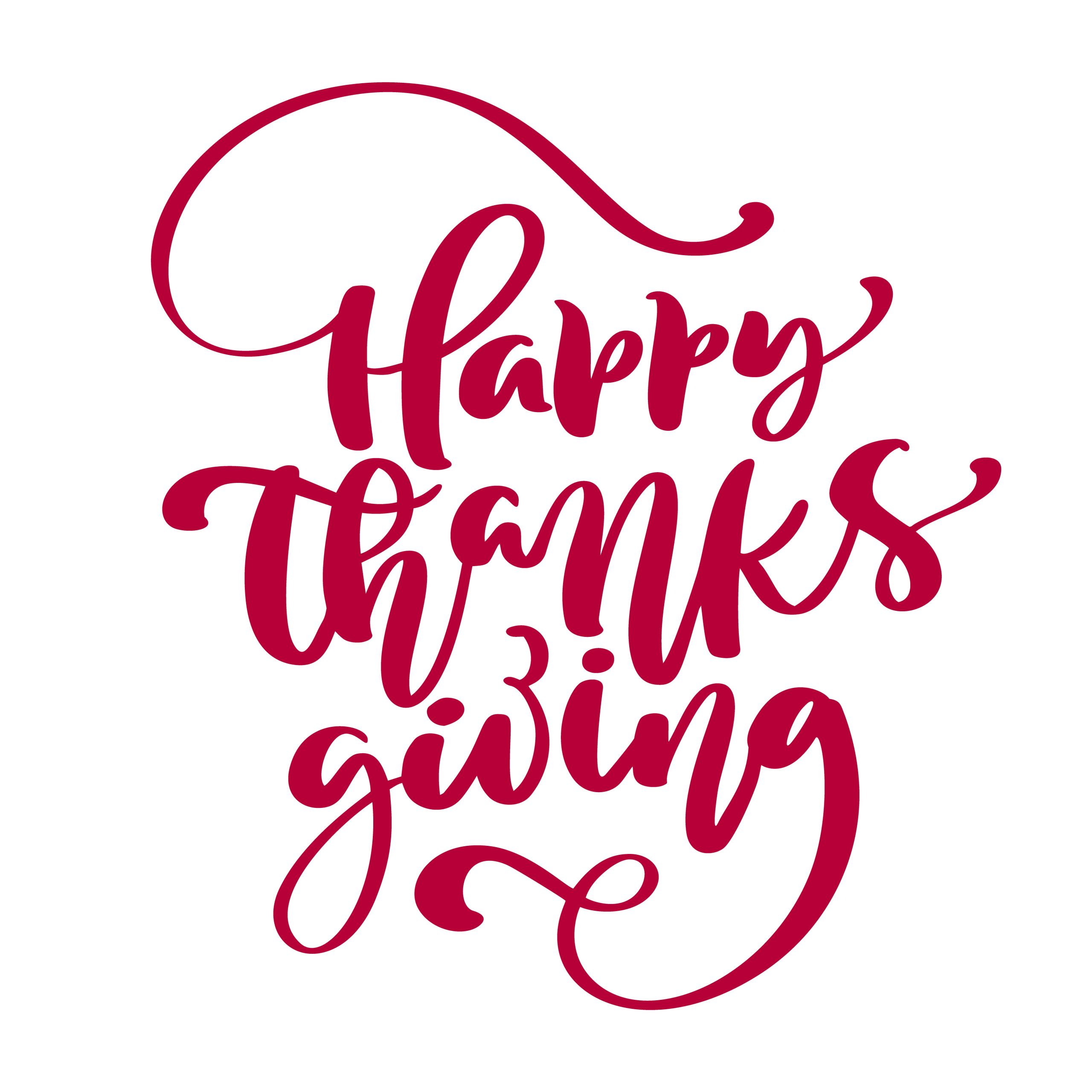 Thanksgiving Quotes Calligraphy
 Happy Thanksgiving Calligraphy Text vector Illustrated