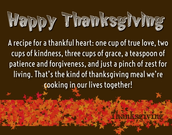 Thanksgiving Quotes Couple
 Thanksgiving Love Quotes for Her Thank You Sayings