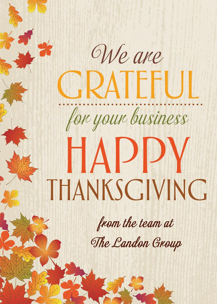 Thanksgiving Quotes For Business
 Business Imprint Thanksgiving Card Thanksgiving from