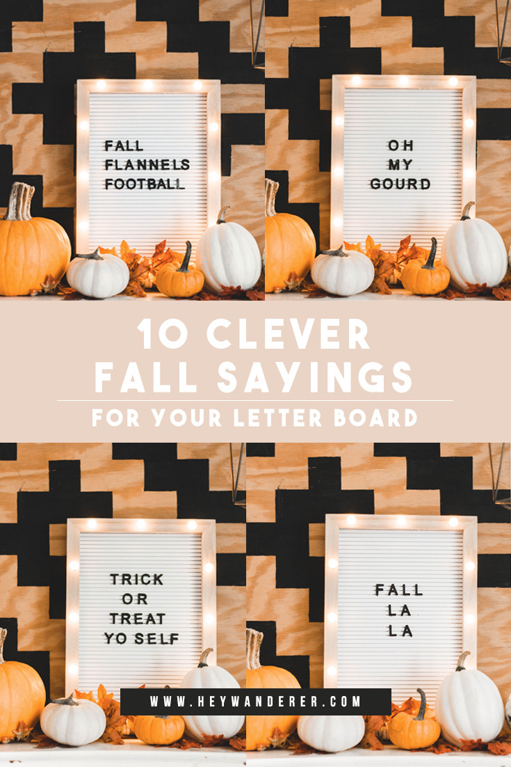 Thanksgiving Quotes For Letterboard
 10 Clever Fall Sayings for Your Letter Board A Free Fall