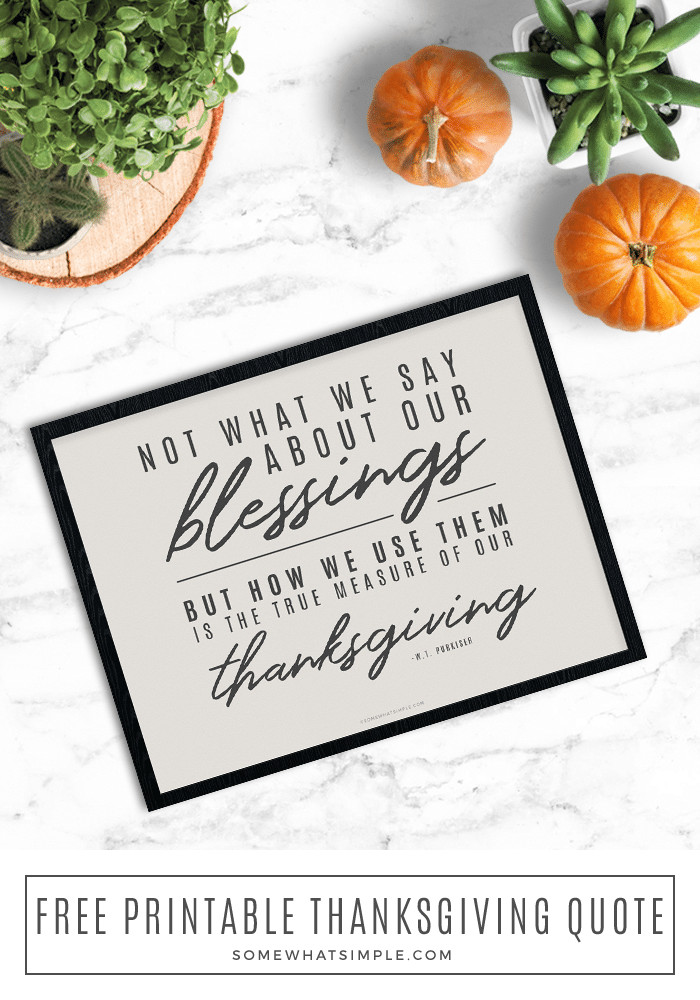 Thanksgiving Quotes Simple
 Thanksgiving Quote Free Printable