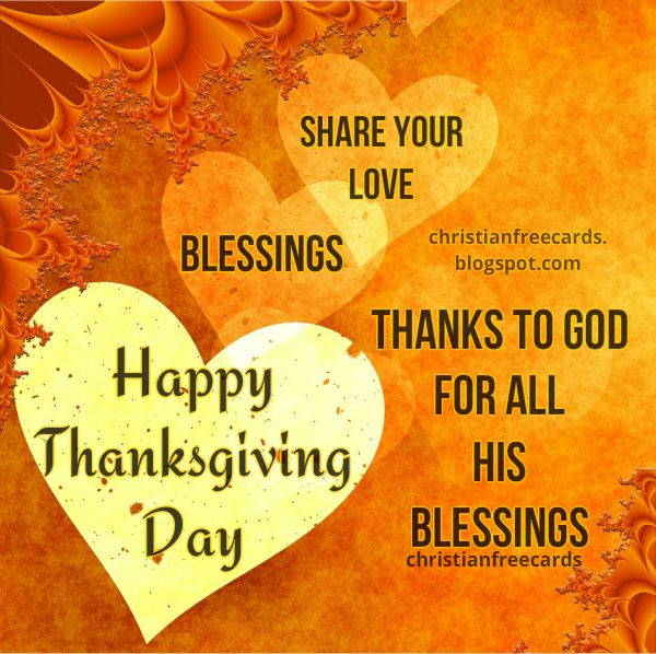 Thanksgiving Quotes Spiritual
 Happy Thanksgiving Day 2017 Christian Card Thanks to God