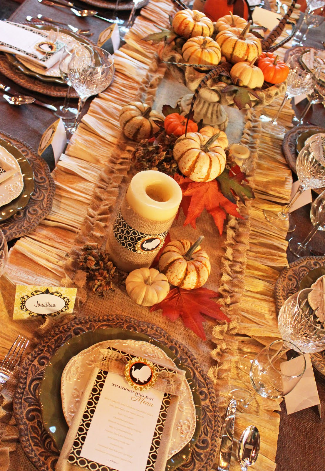 Thanksgiving Table Runner
 Amanda s Parties To Go Tutorial Thanksgiving Burlap
