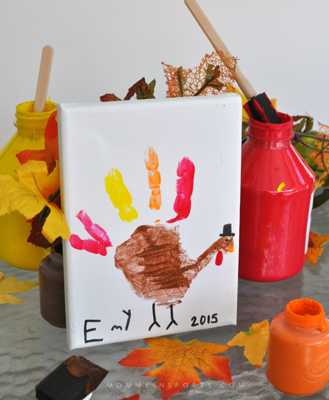 Thanksgiving Turkey Craft
 Cute Turkey Hand Print 25 Thanksgiving Crafts for Kids