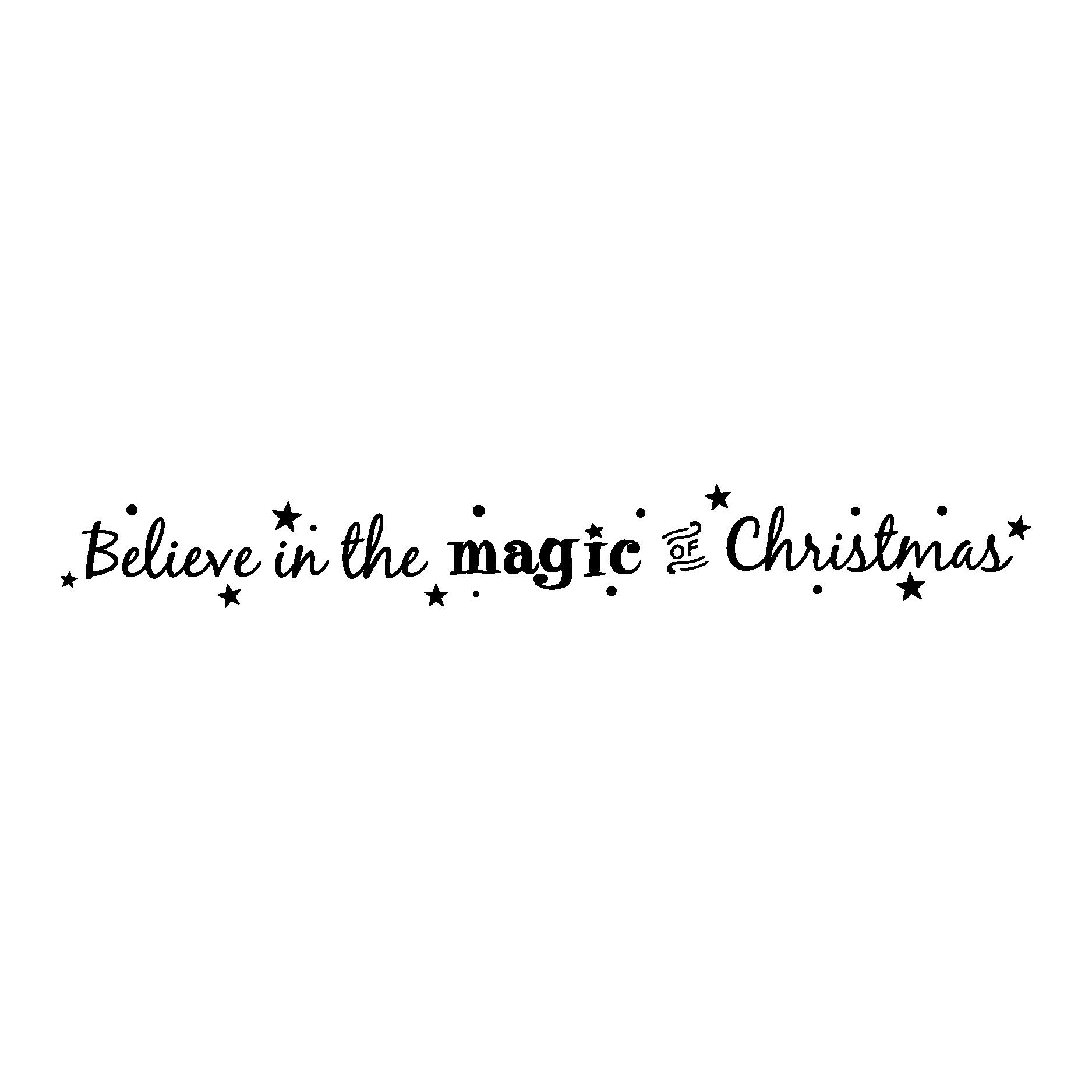 The Magic Of Christmas Quotes
 Magic Christmas Wall Quotes™ Decal