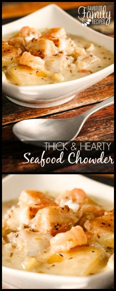 Thick Creamy Seafood Chowder Recipe
 Thick and Hearty Seafood Chowder Recipe