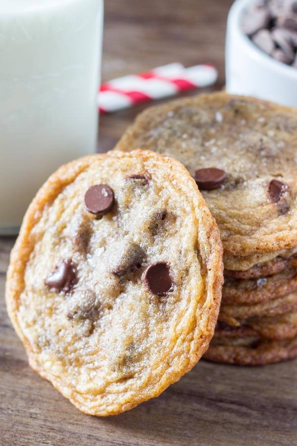 Thin Chocolate Chip Cookies
 Thin & Crispy Chocolate Chip Cookies Just so Tasty