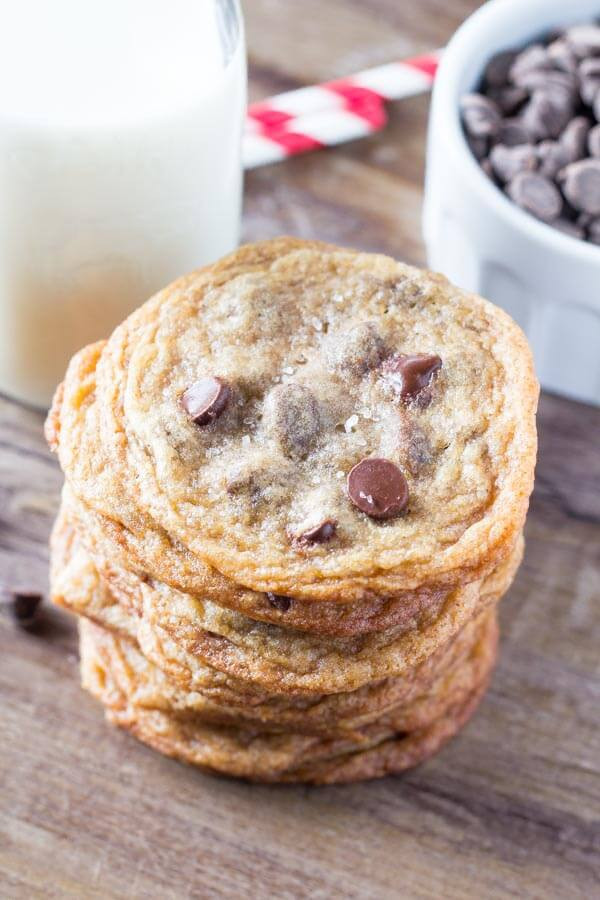 Thin Chocolate Chip Cookies
 Thin & Crispy Chocolate Chip Cookies Just so Tasty