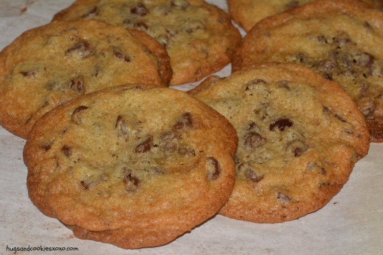 Thin Chocolate Chip Cookies
 Thin and Chewy Chocolate Chip Cookies Hugs and Cookies XOXO