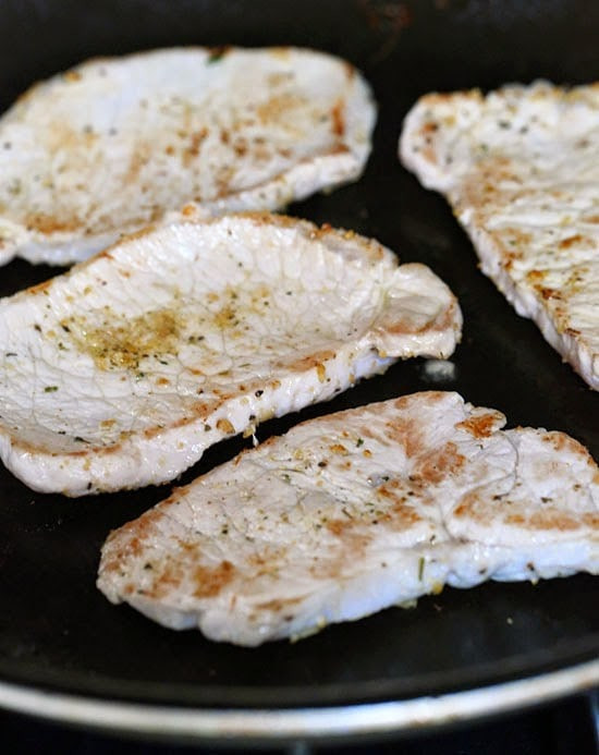 Thin Cut Pork Chops
 Mediterranean Boneless Pork Chops with Julienned