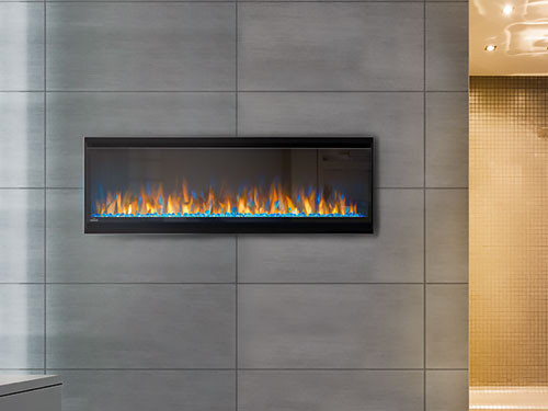 Thin Electric Fireplace
 Napoleon 50 In Alluravision Slim Wall Mount Electric